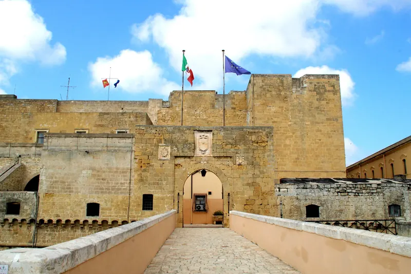 Entrance of the Castello Svevo in Brindisi