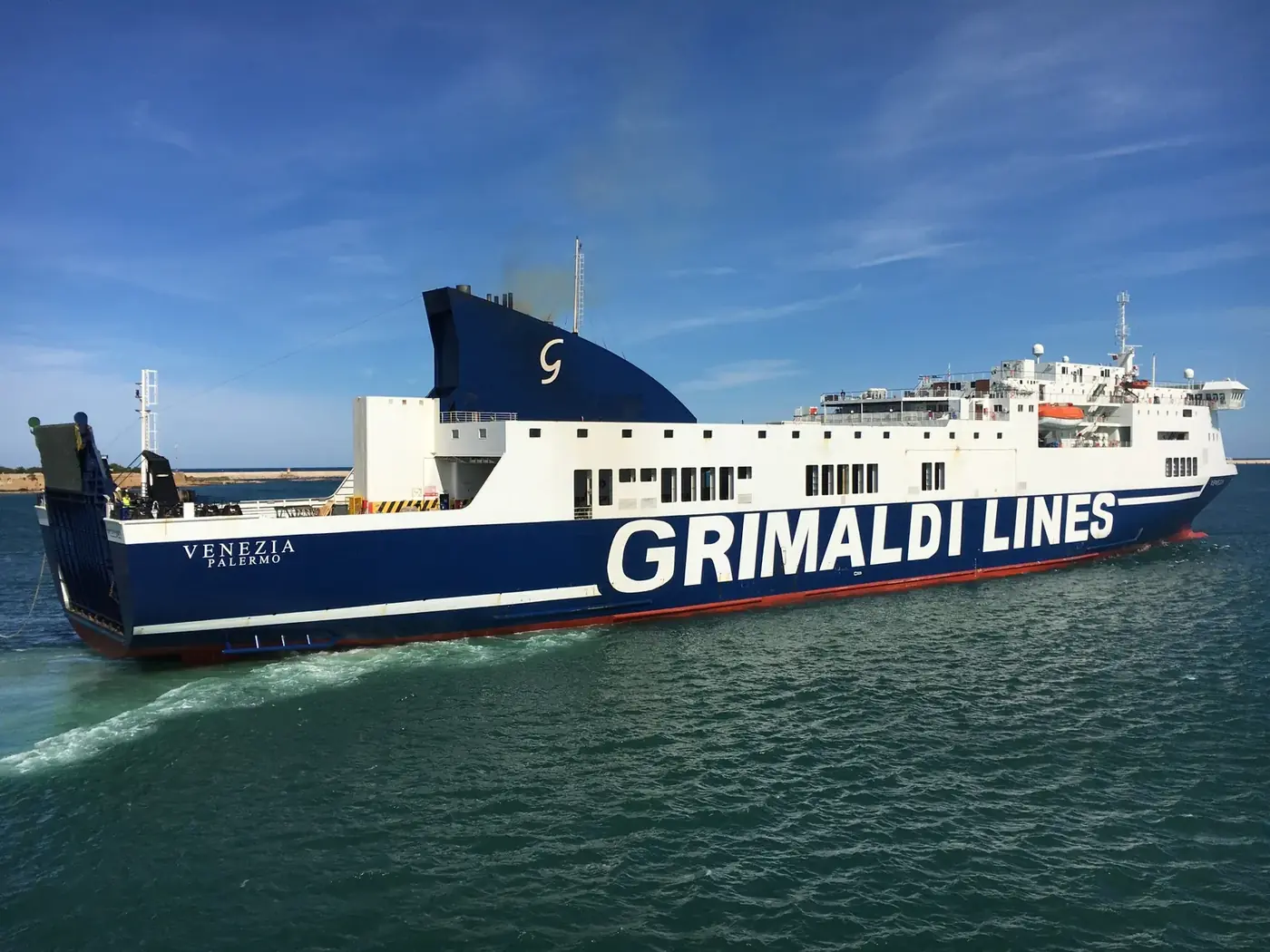 Ferry in the port of Brindisi