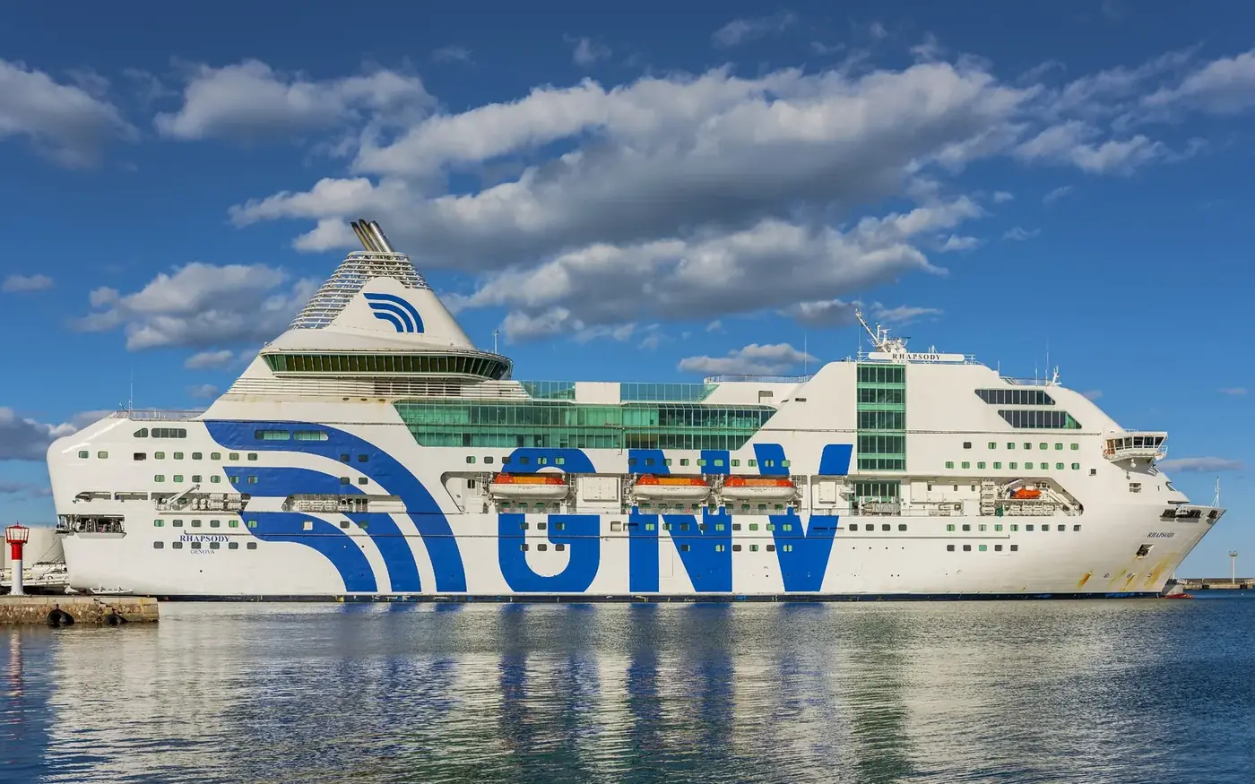 Passenger ferry in the Mediterranean