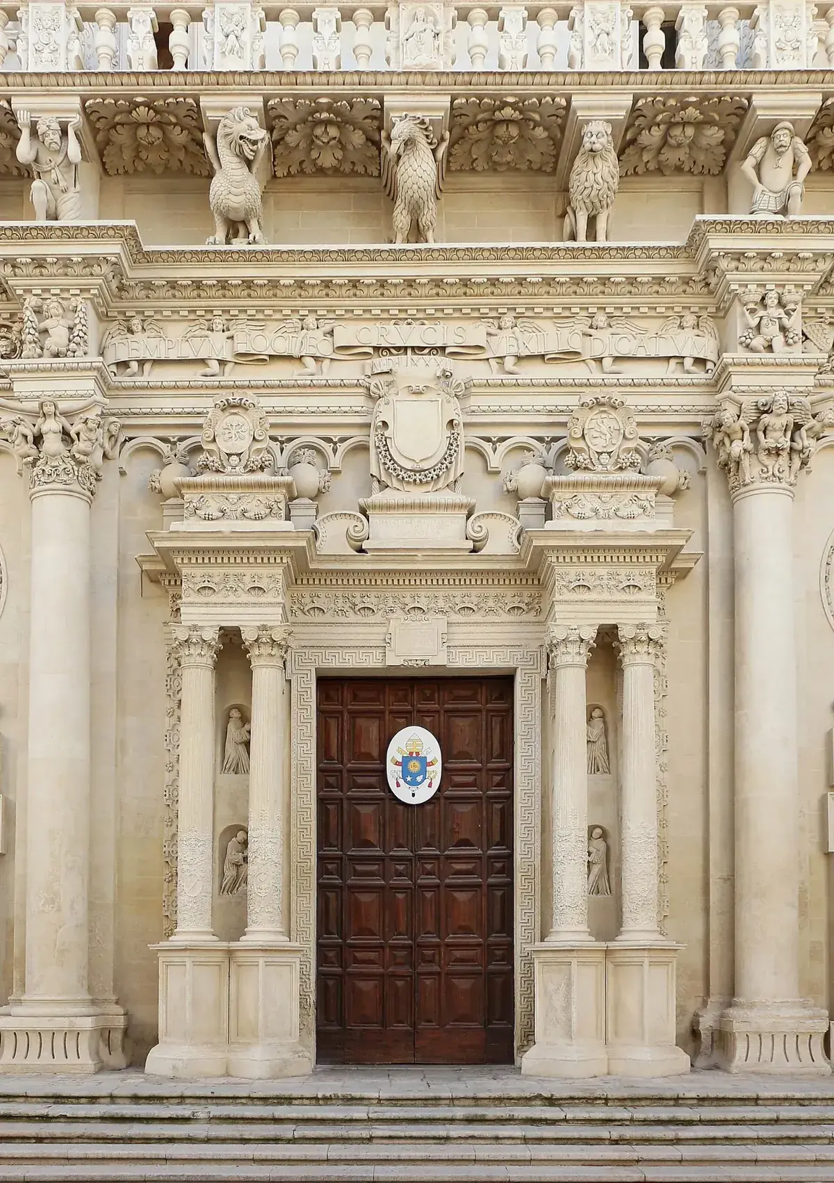 Baroque facade of the Basilica di Santa Croce in Lecce